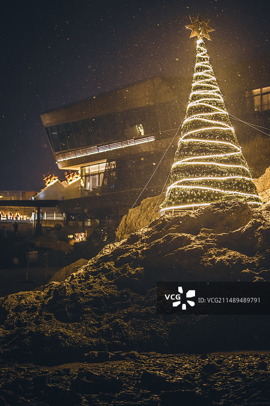 大连市四时鲸语圣诞树图片素材