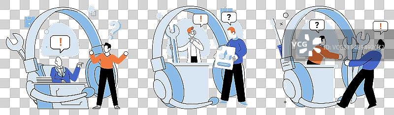 客户服务支持图片素材