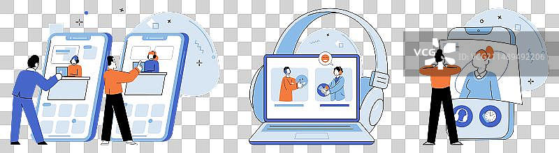 支持服务IT支持确保流畅图片素材