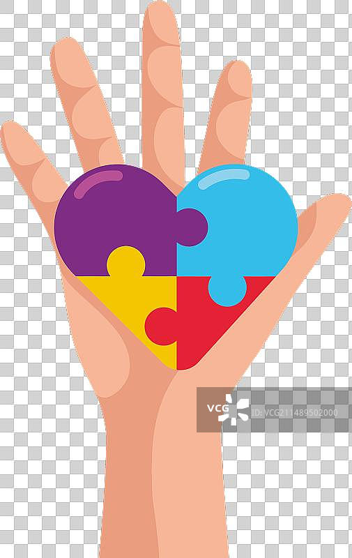 孤立的自闭症综合征意识图片素材