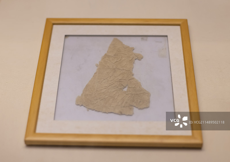 马圈湾纸 西汉 1979年甘肃敦煌马圈湾出土 中国国家博物馆图片素材