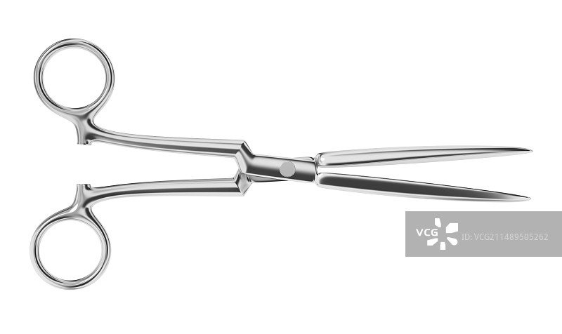 隔离背景的医用夹钳图片素材