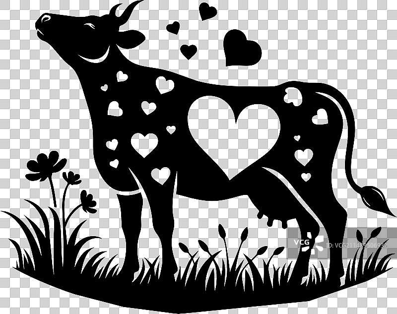 充满爱意的牛科动物之美图片素材