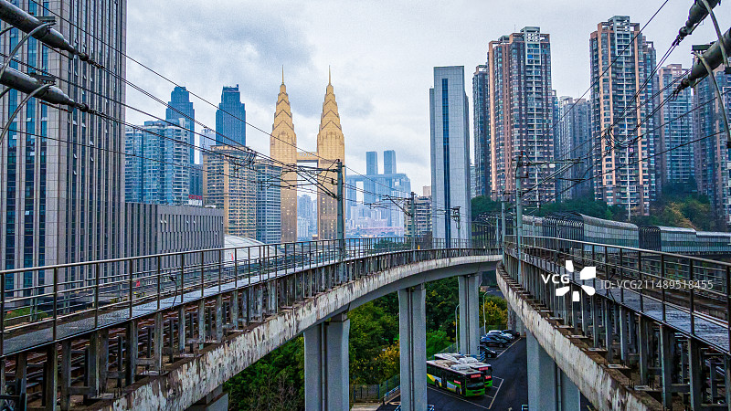 重庆海棠溪轻轨地铁站图片素材