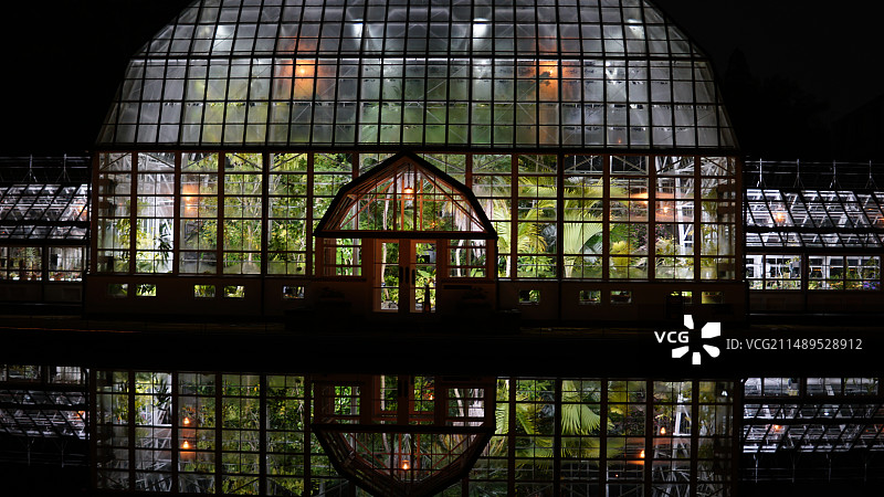 温室夜景图片素材