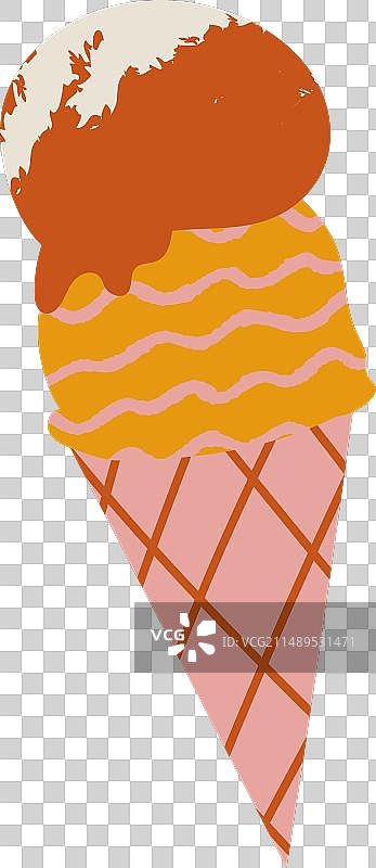 粉色冰淇淋蛋筒纹理图片素材