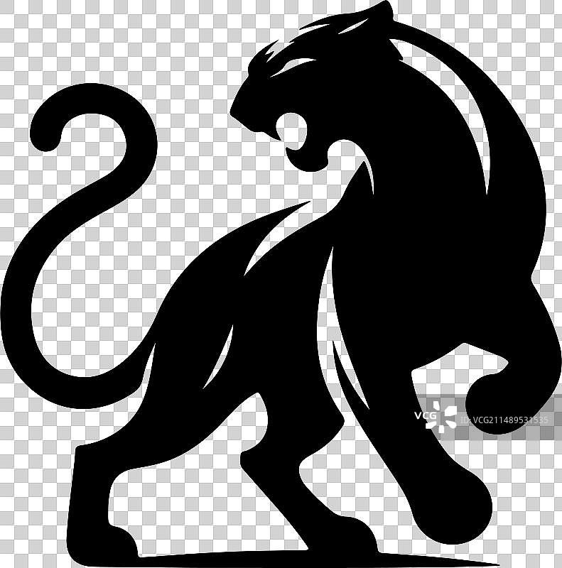 咆哮的黑豹图片素材