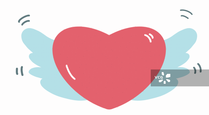 爱心 翅膀图片素材