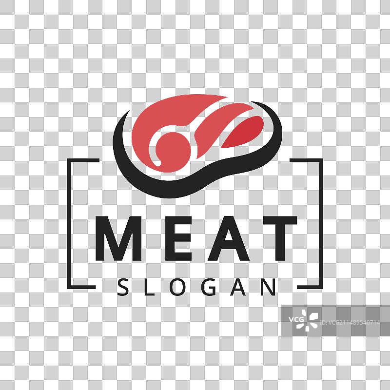 肉店标志：新鲜肉类和烧烤图片素材