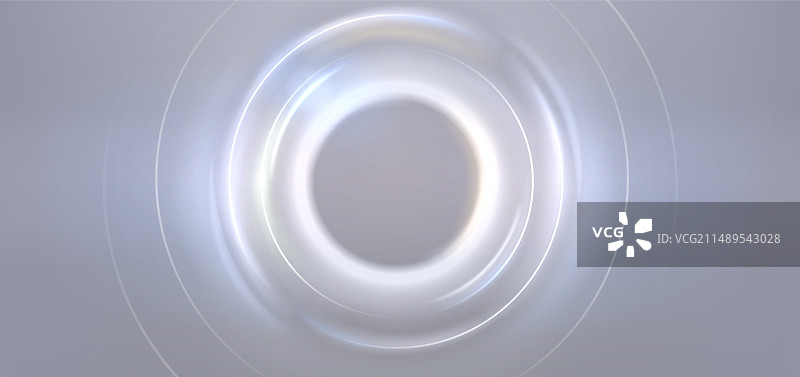 灰色背景上的白色圆形光效图片素材