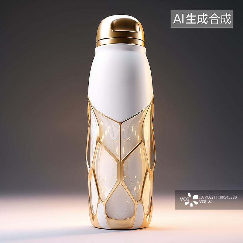 【AI数字艺术】户外水壶艺术设计插画图片素材