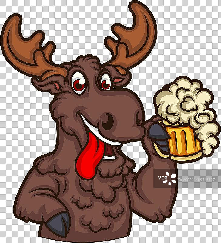 可爱卡通麋鹿EPS图片素材