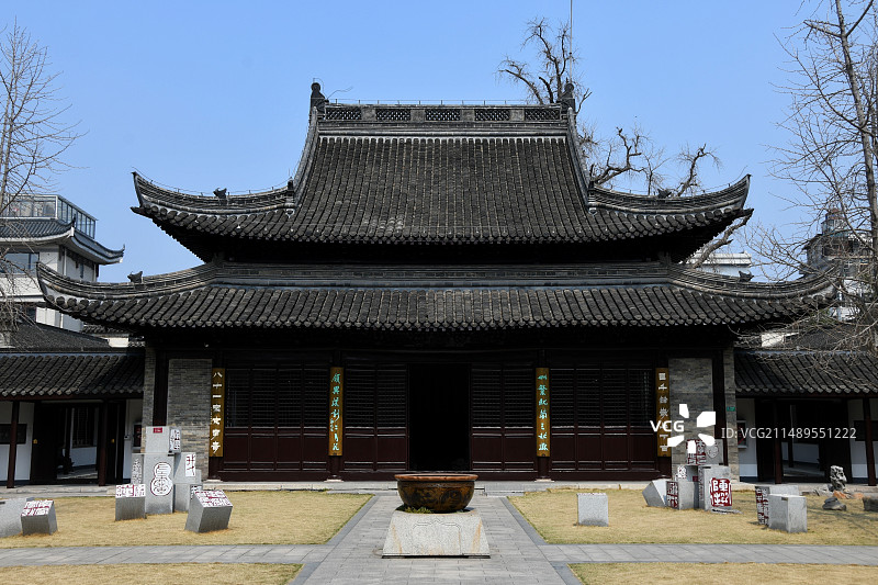 扬州八怪纪念馆 西方寺大殿图片素材