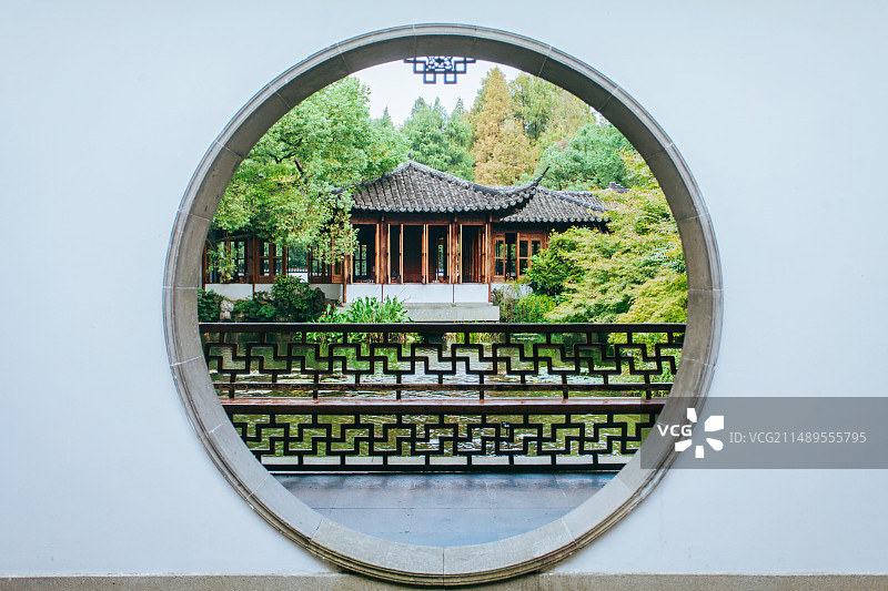 杭州西湖风景区郭庄风光图片素材