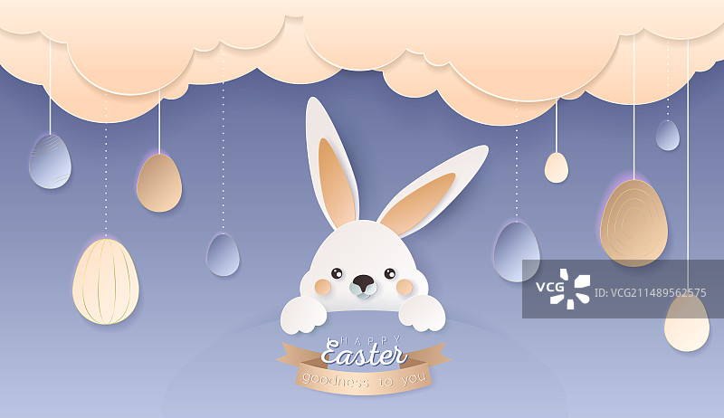 复活节快乐主题壁纸或banner图片素材