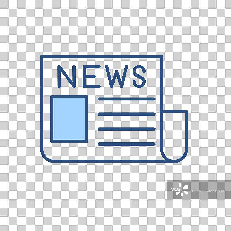 报纸相关图标图片素材