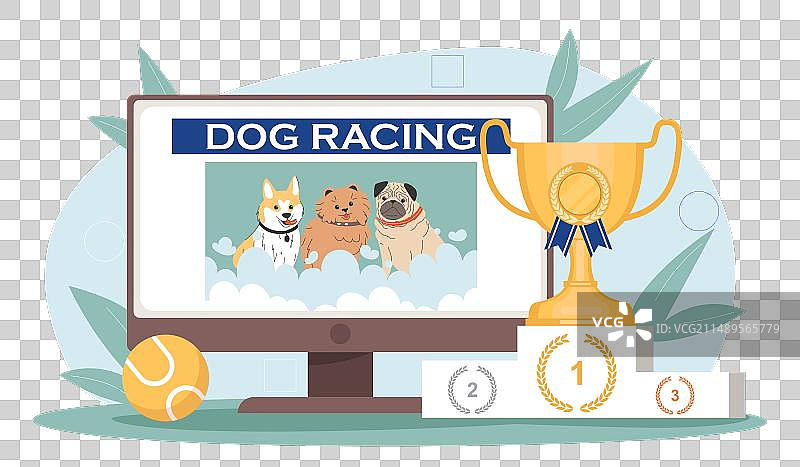 赛狗概念图片素材