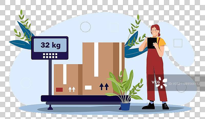 仓库中的秤图片素材