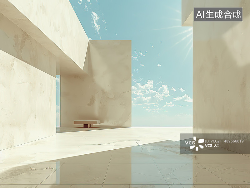 【AI数字艺术】现代城市建筑空间与结构图片素材