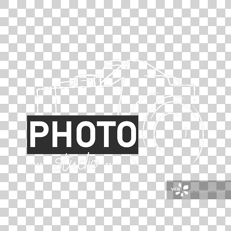 手绘相机摄影工作室Logo图片素材