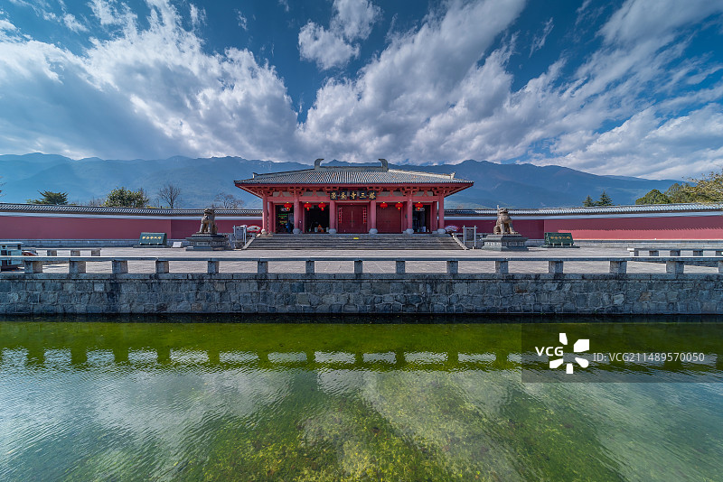 大理大鹏金翅鸟广场崇圣寺三塔景区图片素材