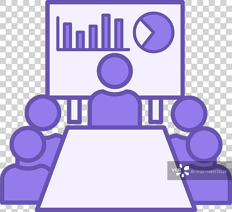 教育培训研讨会彩色图标图片素材