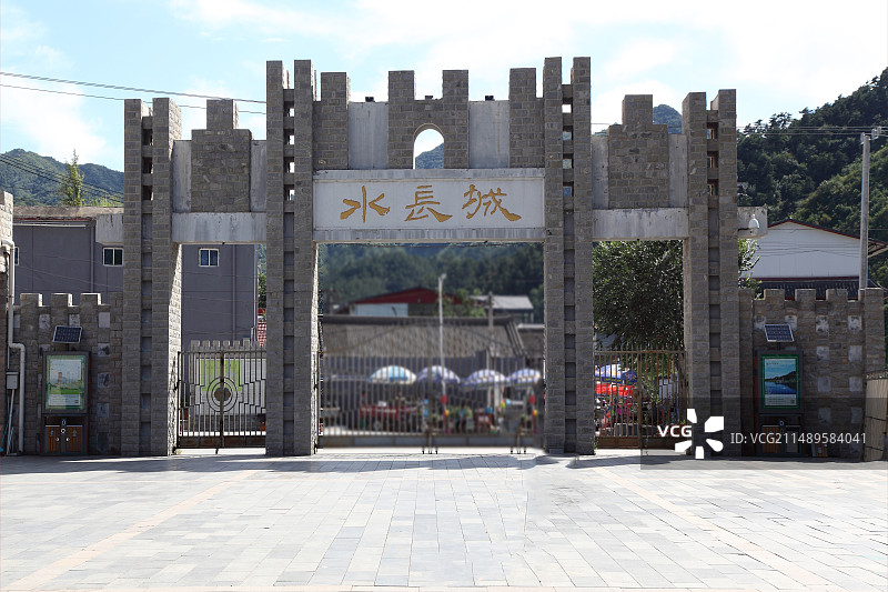 北京市怀柔区“黄花城水长城”风光图片素材