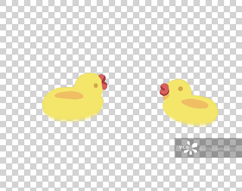 手绘鸭子元素图片素材