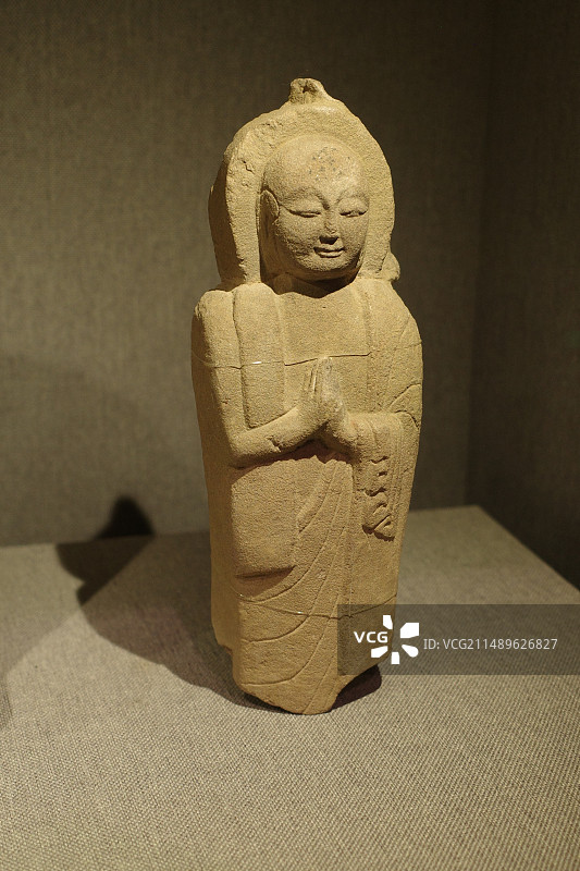 唐弟子立像榆社县化石博物馆藏图片素材