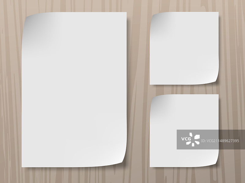 带有折角的透明A4办公用纸图片素材