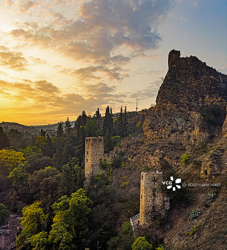 格鲁吉亚首都第比利斯纳里卡拉要塞图片素材
