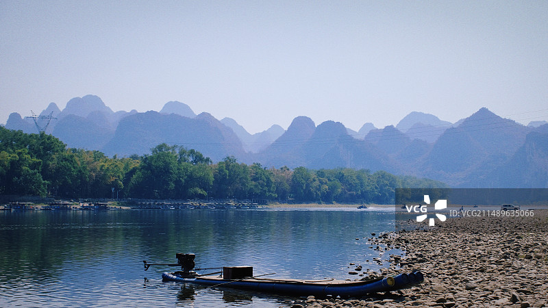 桂林漓江乌桕滩图片素材