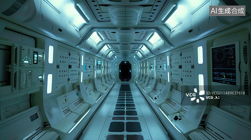 【AI数字艺术】地铁车厢内部图片素材