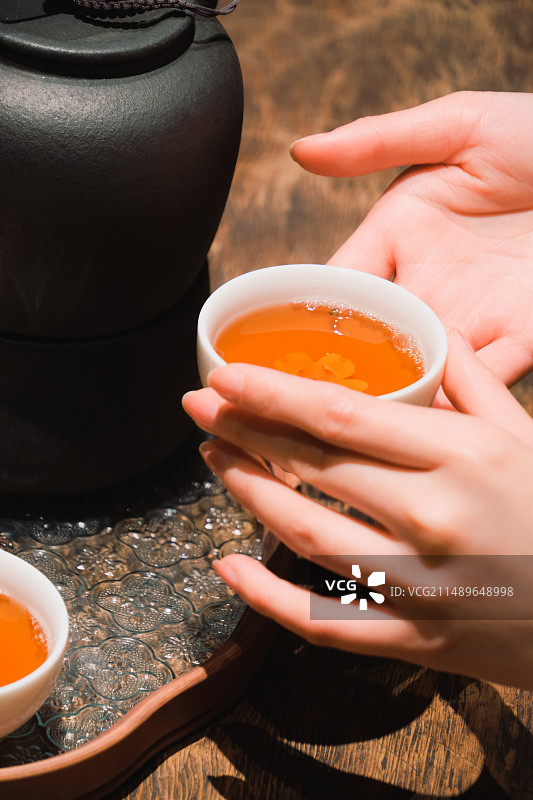 新中式茶馆茶文化展示茶席布置白茶寿眉静物摄影多视角素材组图图片素材