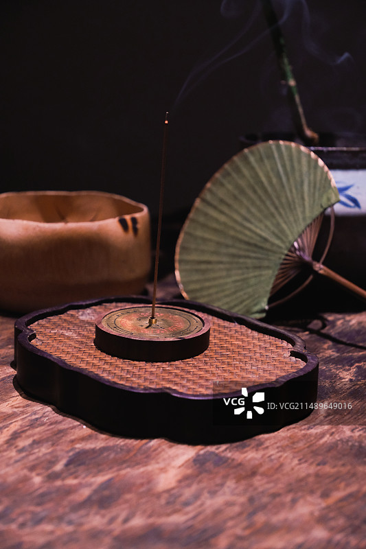 新中式茶馆茶文化展示茶席布置白茶寿眉静物摄影多视角素材组图图片素材