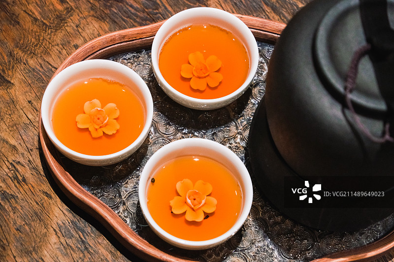 新中式茶馆茶文化展示茶席布置白茶寿眉静物摄影多视角素材组图图片素材