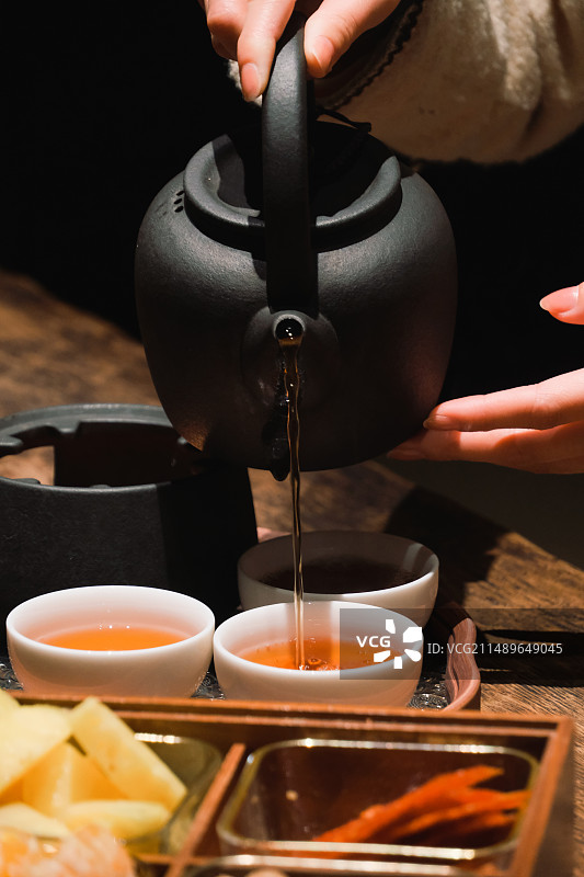 新中式茶馆茶文化展示茶席布置白茶寿眉静物摄影多视角素材组图图片素材