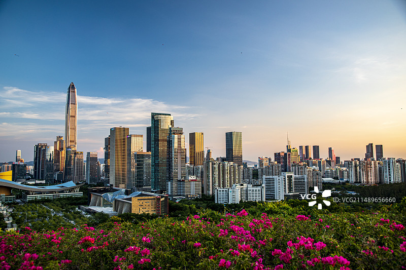 深圳市民中心全景图片素材