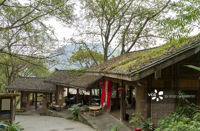 古镇茶馆图片素材