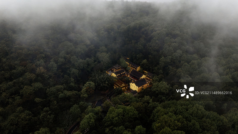 多少楼台烟雨中南朝四百八十寺之高淳玉泉寺图片素材