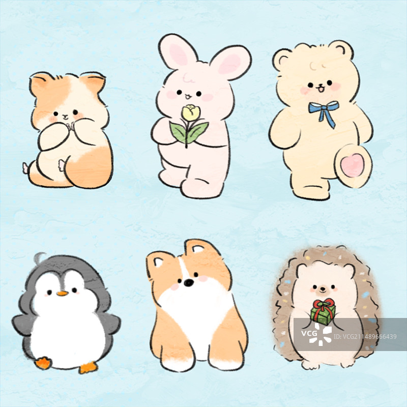 萌系小动物图片素材