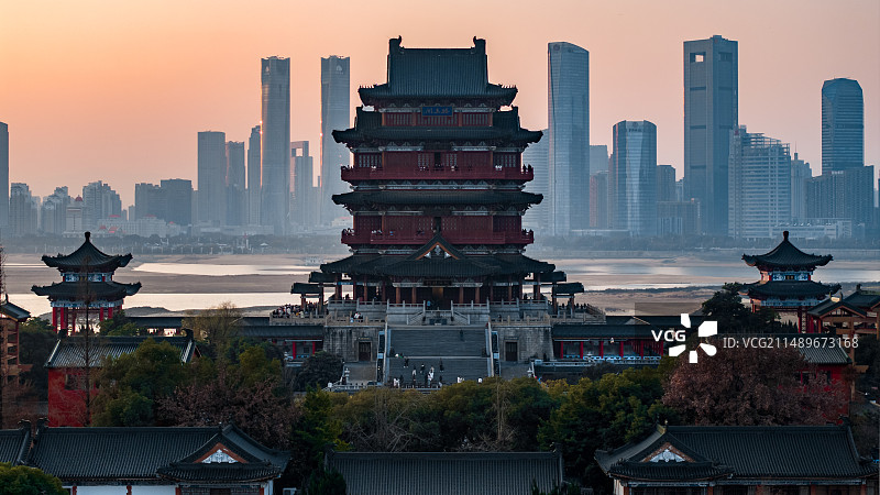 江西滕王阁城市风景图片素材