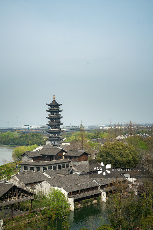 乌镇西栅风光图片素材