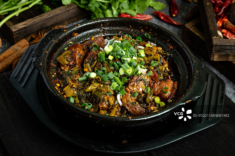 砂锅毛氏红烧肉图片素材