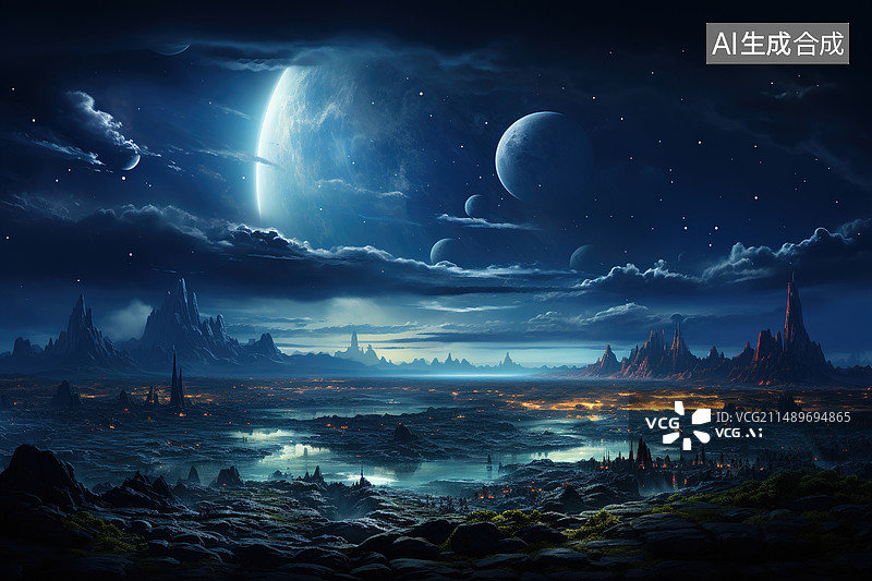 【AI数字艺术】AI生成的创意插图图片素材