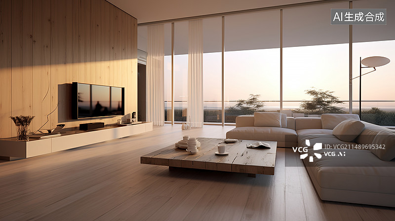 【AI数字艺术】AI生成的插图家居空间图片素材