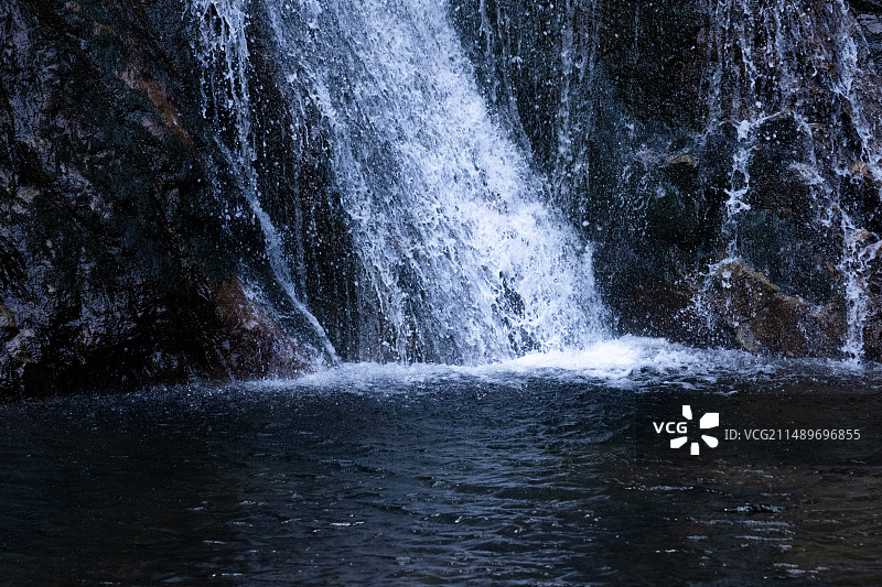 安徽宣城宁国黑洞瀑布群图片素材