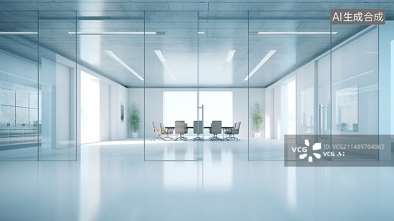 【AI数字艺术】AI生成的插图办公室环境图片素材