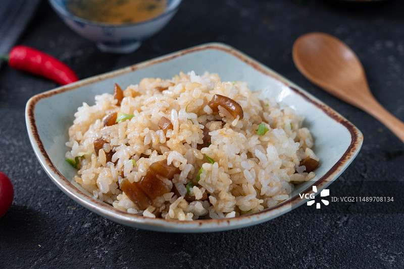 猪皮炒饭图片素材