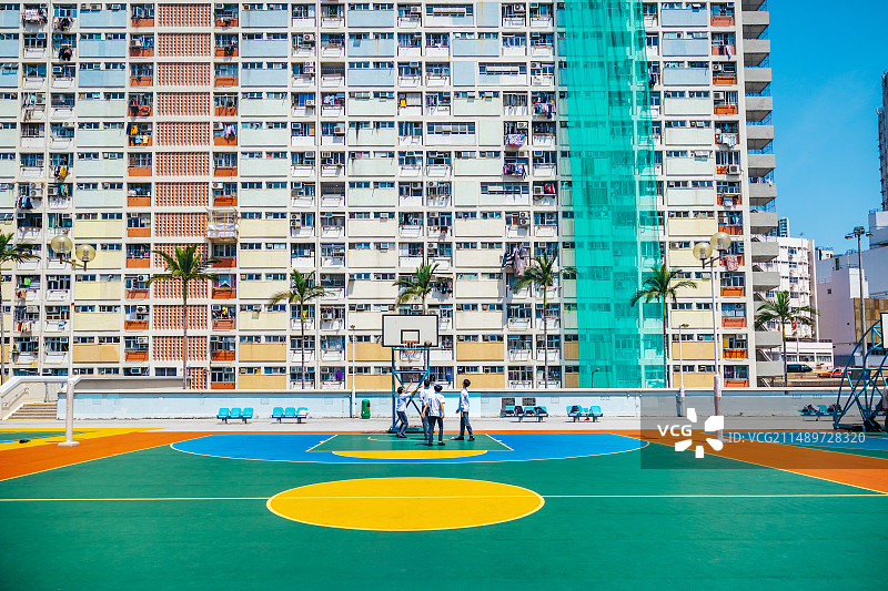 HONGKONG香港彩虹墙彩虹坉网红旅行旅游打卡地图片素材